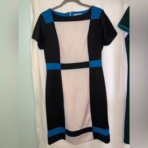 Shelby & Palmer women’s size 12 blue and black business casual dress new